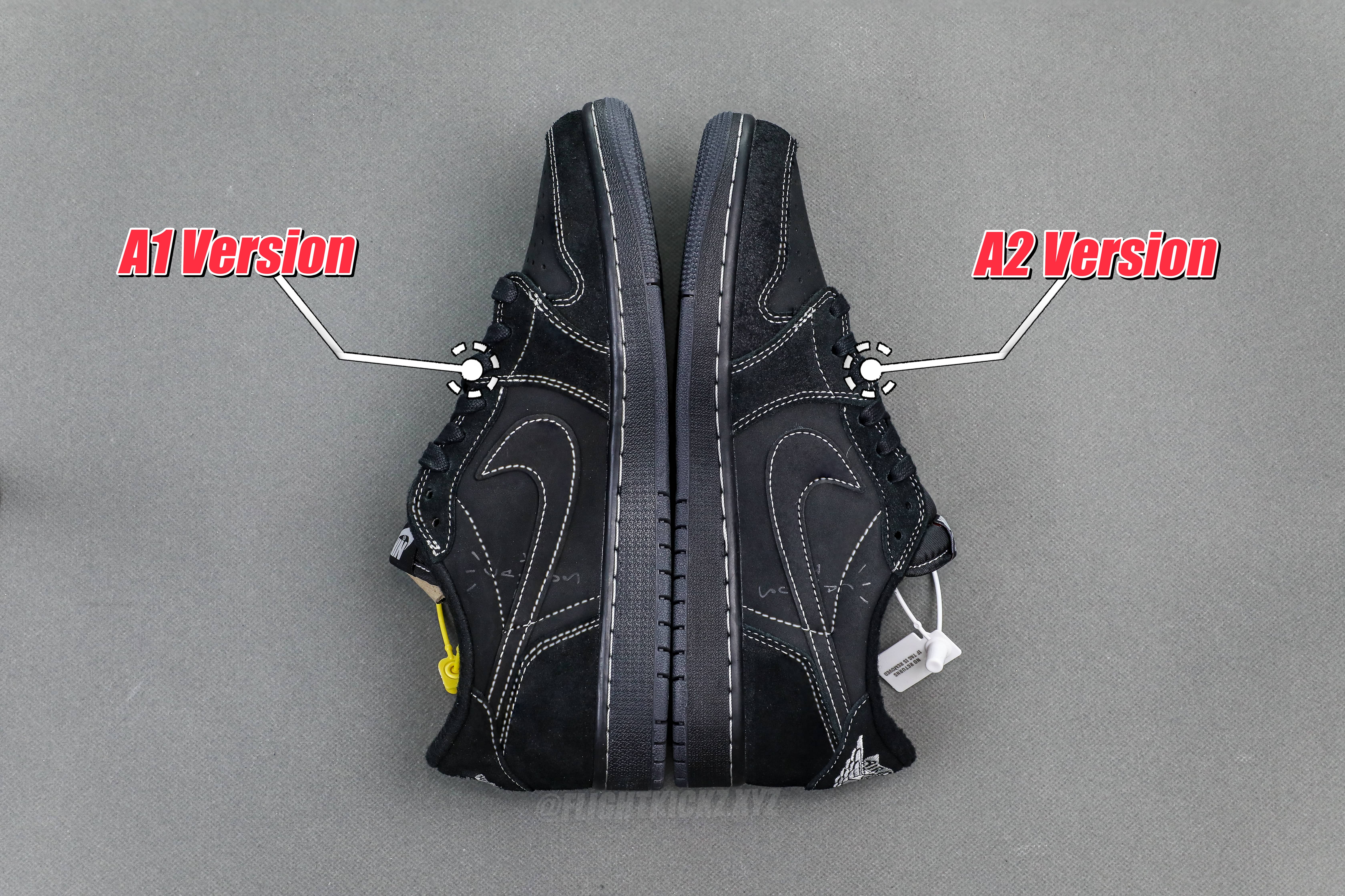 Travis Scott x Nike Air Jordan 1 Low OG “BlackPhantom”(A2 Batch)