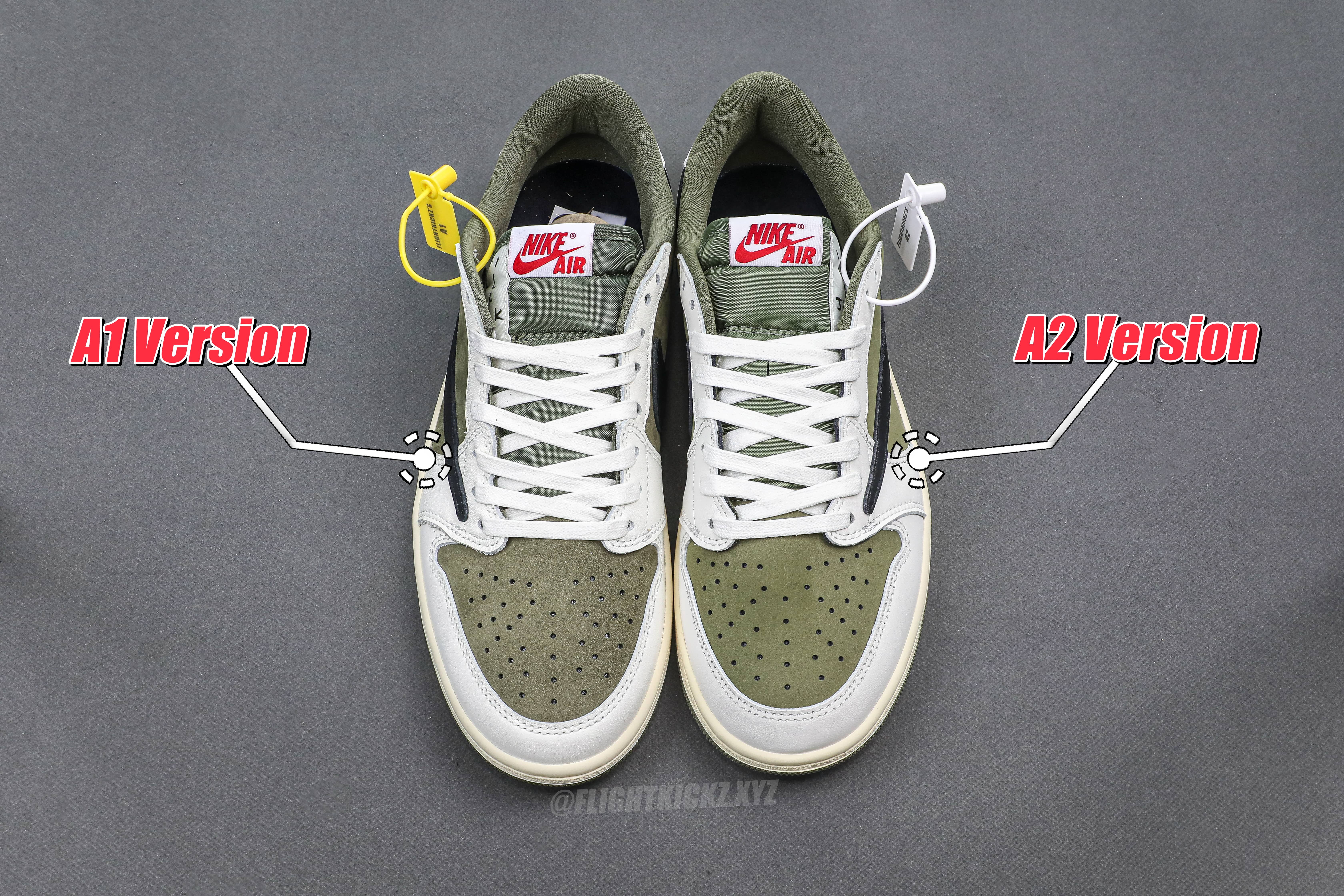 Travis Scott x Air Jordan 1 ‘ Medium Olive’ (A2 Batch)