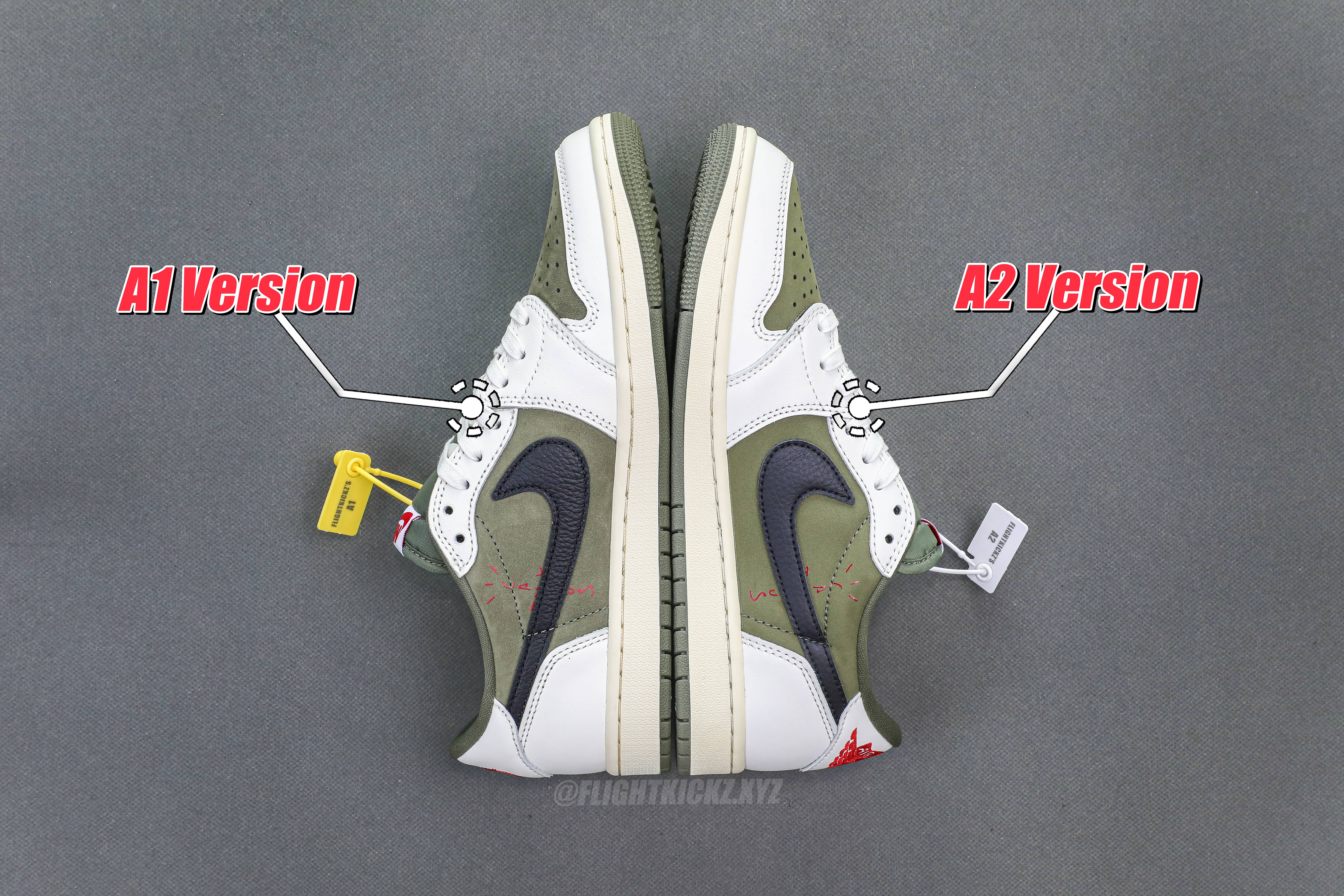 Travis Scott x Air Jordan 1 ‘ Medium Olive’ (A2 Batch)