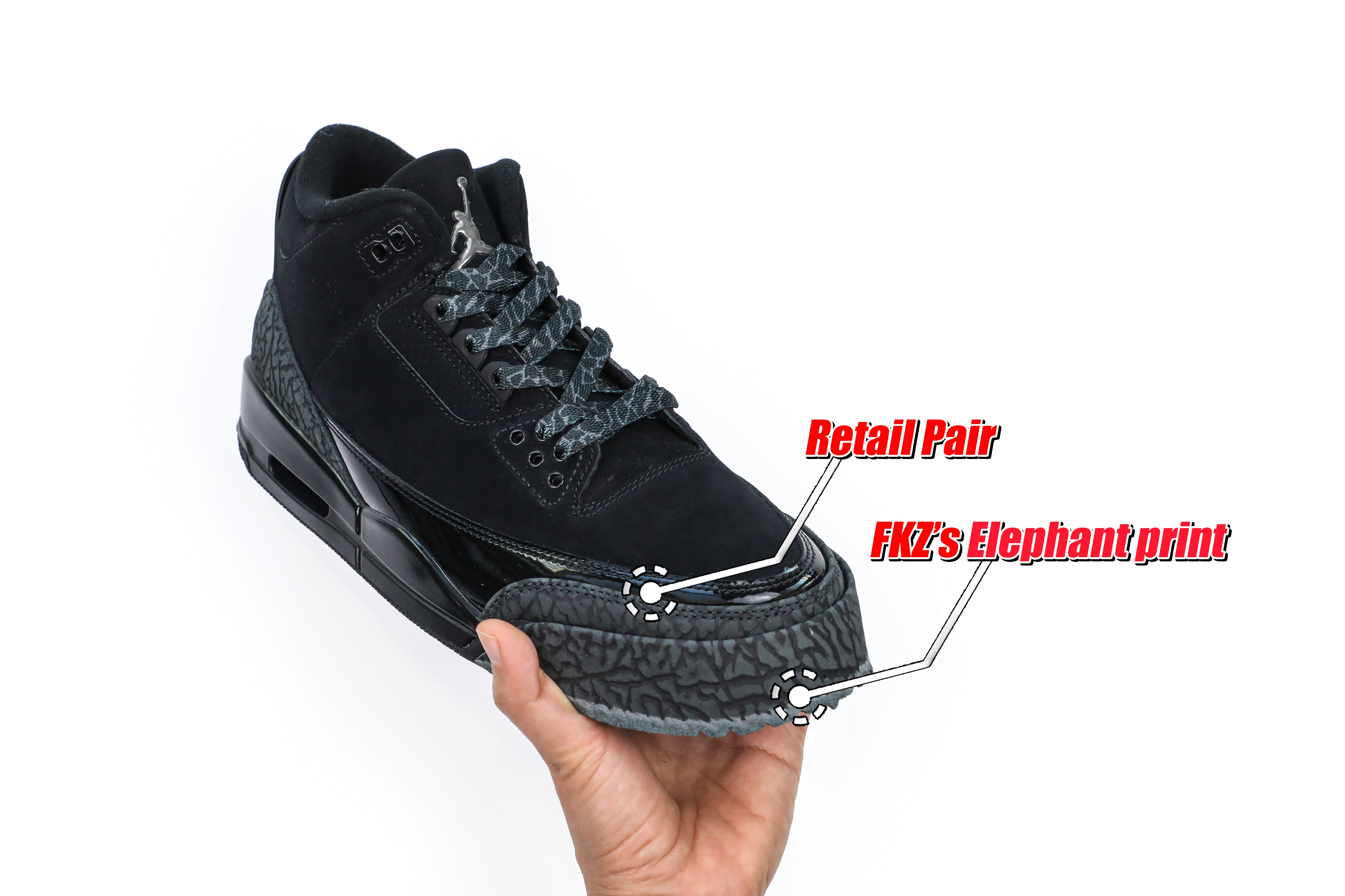 Air Jordan 3 Black Cat 2025 (A1 Batch)