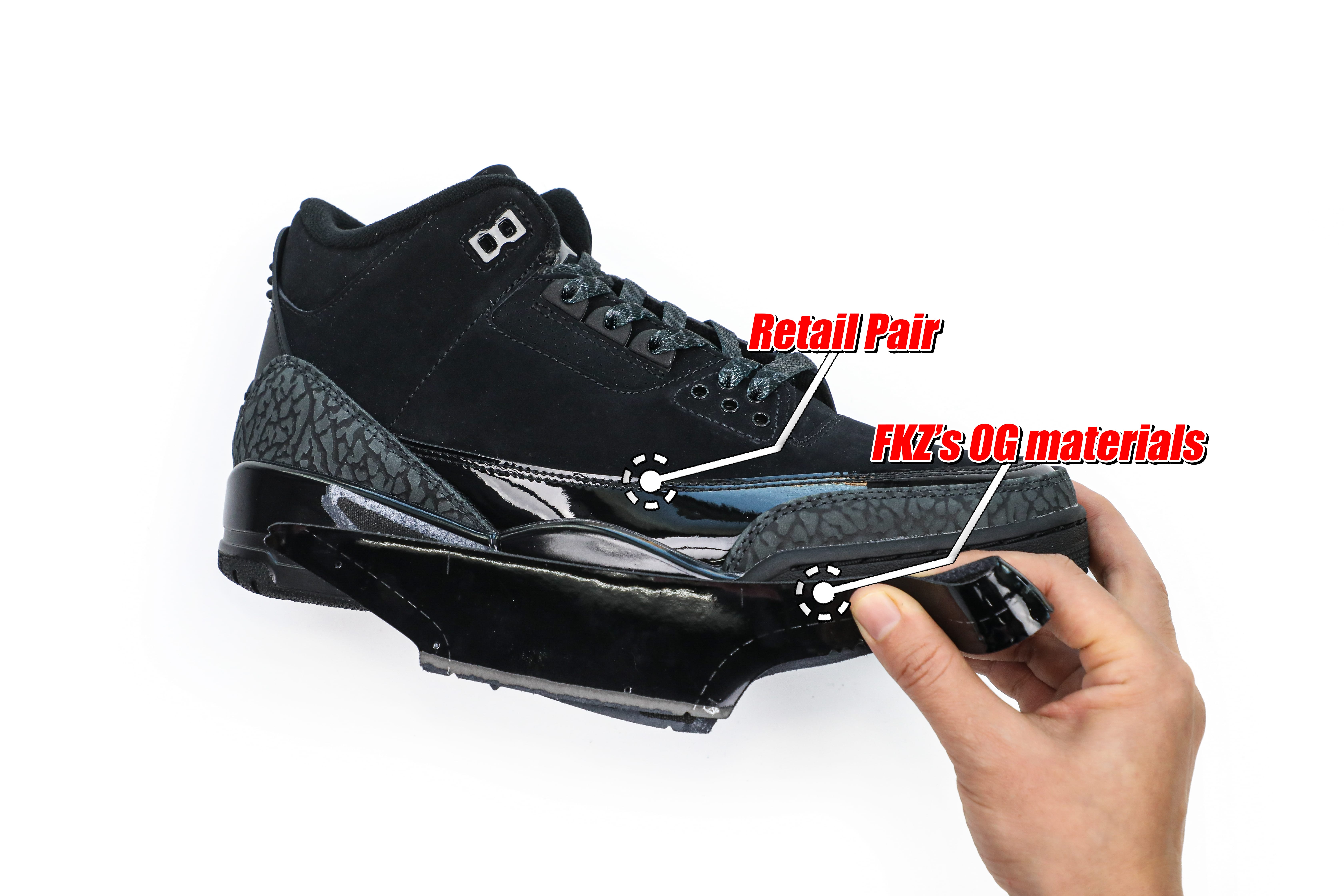 Air Jordan 3 Black Cat 2025 (A1 Batch)