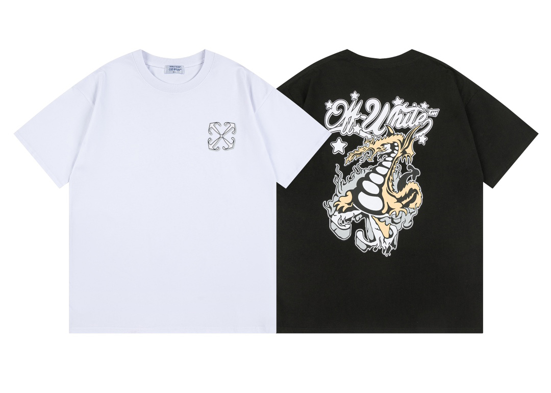 Off-White Virgil Abloh Dragon Skate. Skate T-Shirt