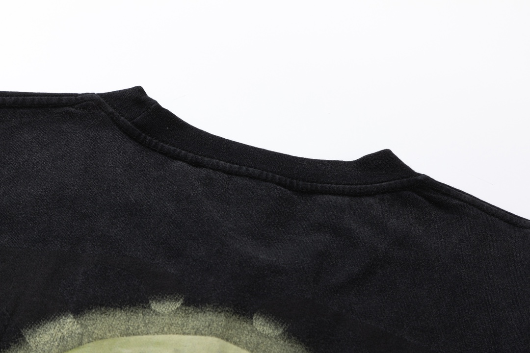 Off White Water Washed Moon T shirt