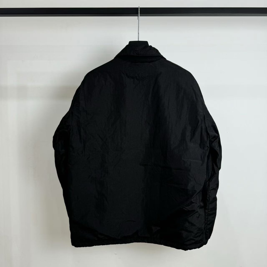 Stone 1sland Single-breasted cotton jacket