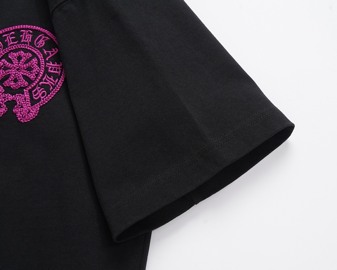 Ch*0me He**ts t-shirt 2025 appliqué heavy embroidery tee