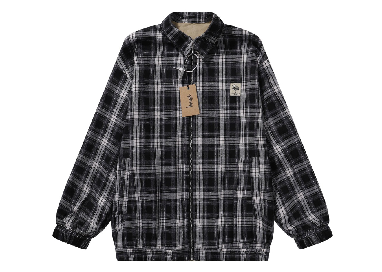 Stussy Double-sided Reversible Zipper Jacket Shirt