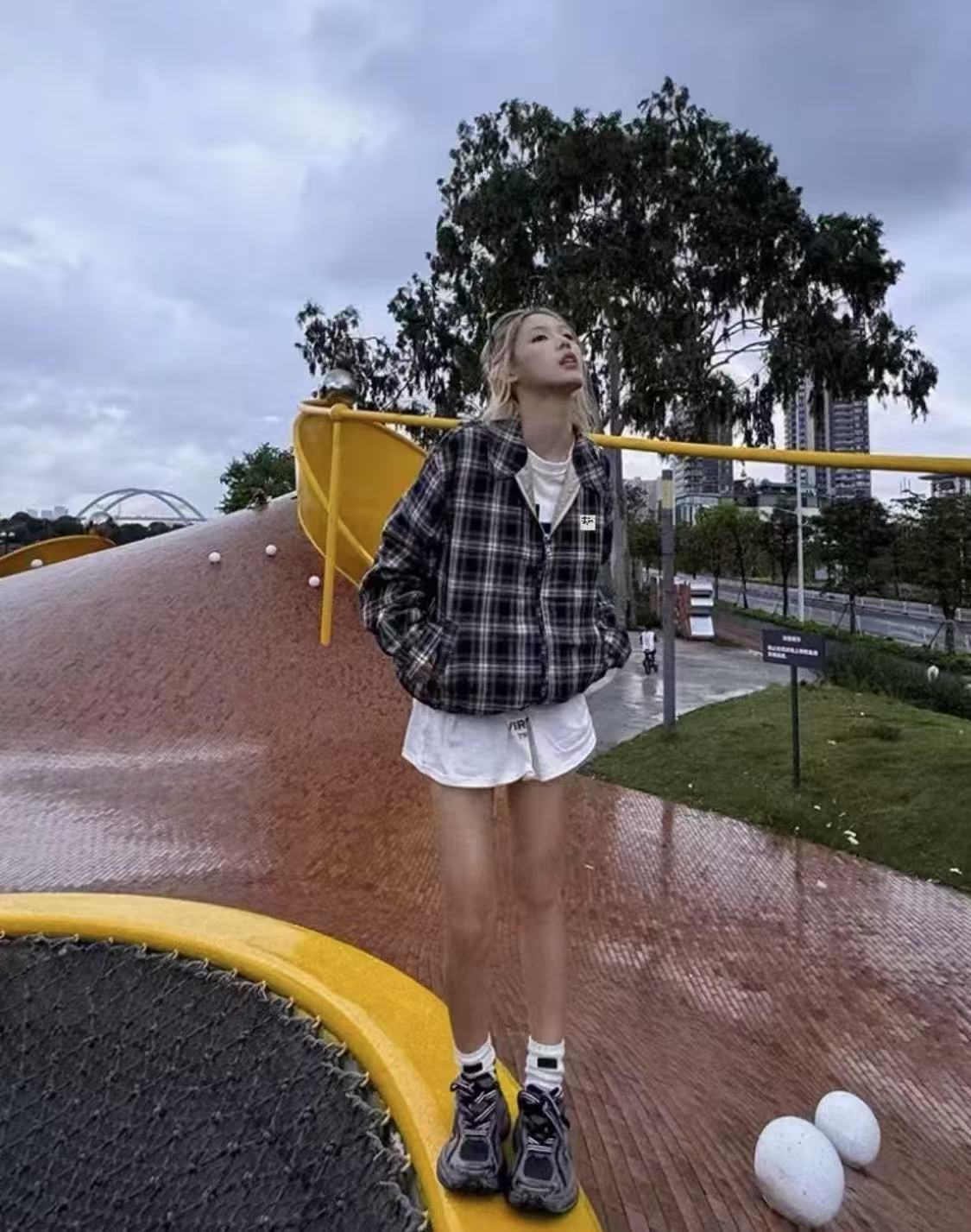 Stussy Double-sided Reversible Zipper Jacket Shirt