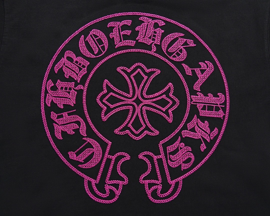 Ch*0me He**ts t-shirt 2025 appliqué heavy embroidery tee