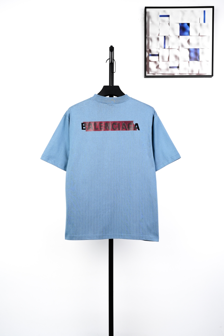 Balanciag@ Embroidery Adhesive Tee
